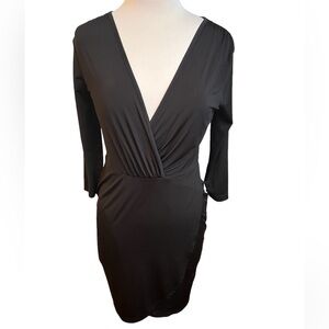 ASOS Faux Wrap Front Plunge Dress - 10